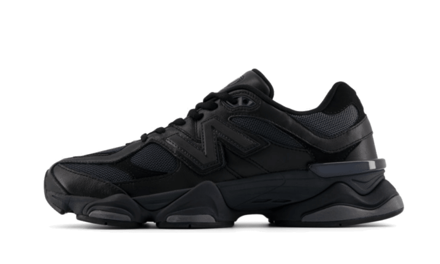 New Balance 9060 Triple Black Leather New Balance 9060 Triple Black Leather